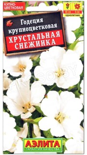 Годеция крупноцветковая Хрустальная снежинка
