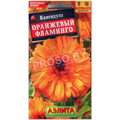 Календула Оранжевый фламинго