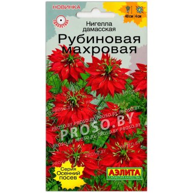 Нигелла дамасская Рубиновая махровая